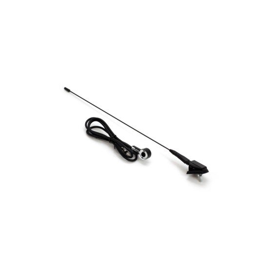 ΚΕΡΑΙΑ ΟΡΟΦΗΣ ΜΑΥΡΗ 41cm Φ5mm ΜΕ ΚΑΛΩΔΙΟ 1,4m-Amio-01048/AM