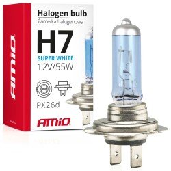 ΛΑΜΠΑ ΑΛΟΓΟΝΟΥ H7 PX26d 12V/55W/4200K SUPER WHITE ΑMiO - 1 TEM.-Amio-01157/AM ΛΑΜΠΑ ΑΛΟΓΟΝΟΥ H7 PX26d 12V/55W/4200K SUPER WHITE ΑMiO - 1 TEM.-Amio-01157/AM