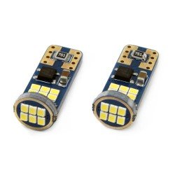 T10 W5W 12/24V 2,2W LED 18xSMD2016  CAN-BUS ULTRA BRIGHT ΛΕΥΚΟ 5600K 10x25mm 2ΤΕΜ.-Amio-01292/AM T10 W5W 12/24V 2,2W LED 18xSMD2016  CAN-BUS ULTRA BRIGHT ΛΕΥΚΟ 5600K 10x25mm 2ΤΕΜ.-Amio-01292/AM
