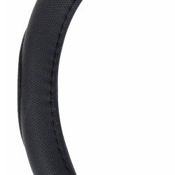 Amio - Κάλυμμα Τιμονιού SWC-09-S Μαύρο από Τεχνόδερμα Διάμετρος 35/37cm για Προστασία και Άνεση Τιμονιού για Επιβατικά και Επαγγελματικά Αυτοκίνητα - 1 τεμ. (01364/AM)-Amio-01364/AM
