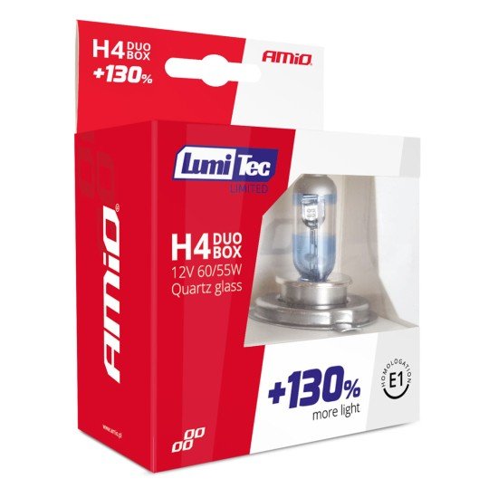 H4 12V 60/55W P43t LUMITEC LIMITED +130% UP TO 40m AMIO - 2 ΤΕΜ.-Amio-01405/AM H4 12V 60/55W P43t LUMITEC LIMITED +130% UP TO 40m AMIO - 2 ΤΕΜ.-Amio-01405/AM