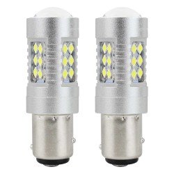 P21/5W BA15d 12/24V 24xSMD 3030 6.000K LED CAN-BUS 15SMD 2835 AMIO -2 ΤΕΜ.-Amio-01438/AM P21/5W BA15d 12/24V 24xSMD 3030 6.000K LED CAN-BUS 15SMD 2835 AMIO -2 ΤΕΜ.-Amio-01438/AM