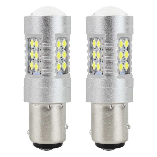 P21/5W BA15d 12/24V 24xSMD 3030 6.000K LED CAN-BUS 15SMD 2835 AMIO -2 ΤΕΜ.-Amio-01438/AM P21/5W BA15d 12/24V 24xSMD 3030 6.000K LED CAN-BUS 15SMD 2835 AMIO -2 ΤΕΜ.-Amio-01438/AM