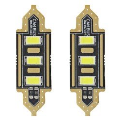 ΛΑΜΠΑΚΙΑ ΠΛΑΦΟΝΙΕΡΑΣ 39mm 12V 5.600K 3xSMD 5730 LED AMIO - 2 ΤΕΜ.-Amio-01450/AM ΛΑΜΠΑΚΙΑ ΠΛΑΦΟΝΙΕΡΑΣ 39mm 12V 5.600K 3xSMD 5730 LED AMIO - 2 ΤΕΜ.-Amio-01450/AM