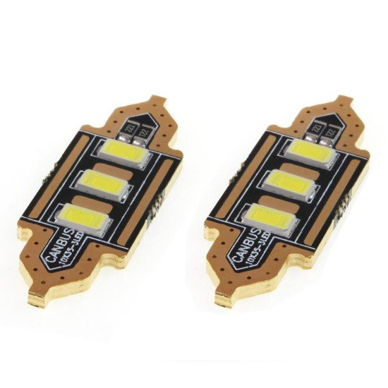 ΛΑΜΠΑΚΙΑ ΠΛΑΦΟΝΙΕΡΑΣ 39mm 12V 5.600K 3xSMD 5730 LED AMIO - 2 ΤΕΜ.-Amio-01450/AM ΛΑΜΠΑΚΙΑ ΠΛΑΦΟΝΙΕΡΑΣ 39mm 12V 5.600K 3xSMD 5730 LED AMIO - 2 ΤΕΜ.-Amio-01450/AM