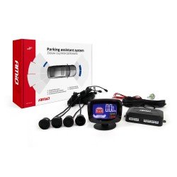 ΣΥΣΤΗΜΑ ΠΑΡΚΑΡΙΣΜΑΤΟΣ 12V ΜΕ 4 ΑΙΣΘΗΤΗΡΕΣ (ΜΑΥΡΟ) 22mm ΚΑΙ ΟΘΟΝΗ LED-GRAF  AMIO - 1 ΤΕΜ.-Amio-01562/AM ΣΥΣΤΗΜΑ ΠΑΡΚΑΡΙΣΜΑΤΟΣ 12V ΜΕ 4 ΑΙΣΘΗΤΗΡΕΣ (ΜΑΥΡΟ) 22mm ΚΑΙ ΟΘΟΝΗ LED-GRAF  AMIO - 1 ΤΕΜ.-Amio-01562/AM