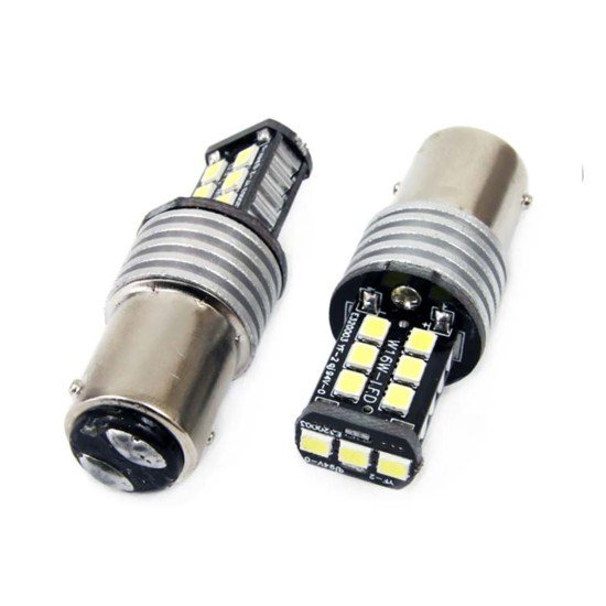 P21/5W 1157 12-24V 7.5W 6.000K 800lm LED CAN-BUS 15SMD 2835 ΑΜΙΟ -2ΤΕΜ-Amio-01641/AM P21/5W 1157 12-24V 7.5W 6.000K 800lm LED CAN-BUS 15SMD 2835 ΑΜΙΟ -2ΤΕΜ-Amio-01641/AM