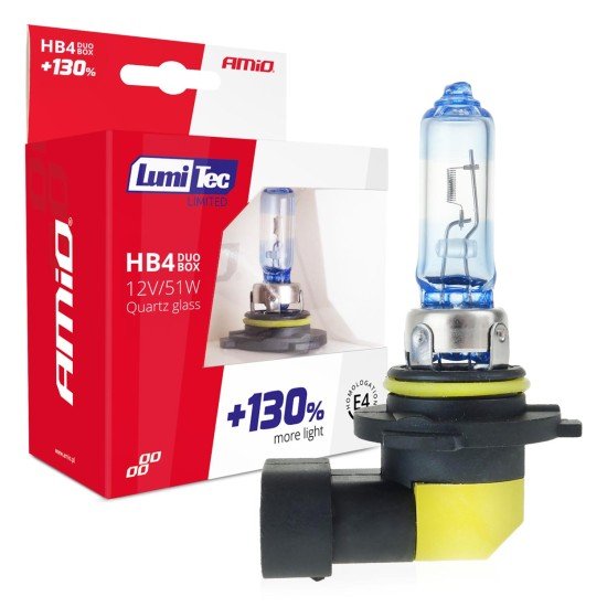 HB4 9006 12V 51W LUMITEC LIMITED +130% UP TO 40m AMIO - 2 ΤΕΜ.-Amio-02104/AM HB4 9006 12V 51W LUMITEC LIMITED +130% UP TO 40m AMIO - 2 ΤΕΜ.-Amio-02104/AM