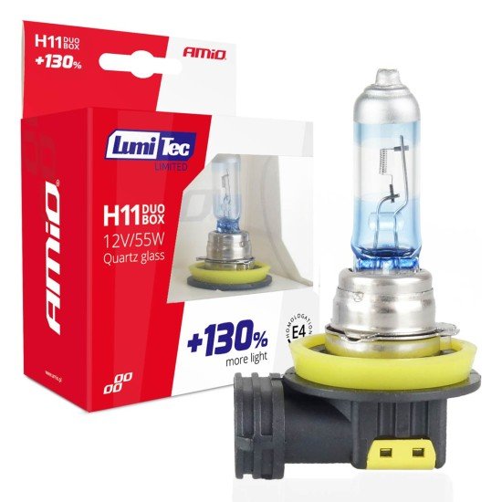 H11 12V 55W PGJ19-2 LUMITEC LIMITED +130%  UP TO 40m AMIO - 2 ΤΕΜ.-Amio-02105/AM H11 12V 55W PGJ19-2 LUMITEC LIMITED +130%  UP TO 40m AMIO - 2 ΤΕΜ.-Amio-02105/AM