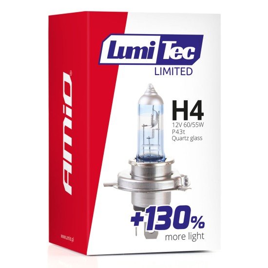 H4 12V 60/55W P43t LUMITEC LIMITED +130% UP TO 40m AMIO - 1 ΤΕΜ.-Amio-02132/AM H4 12V 60/55W P43t LUMITEC LIMITED +130% UP TO 40m AMIO - 1 ΤΕΜ.-Amio-02132/AM