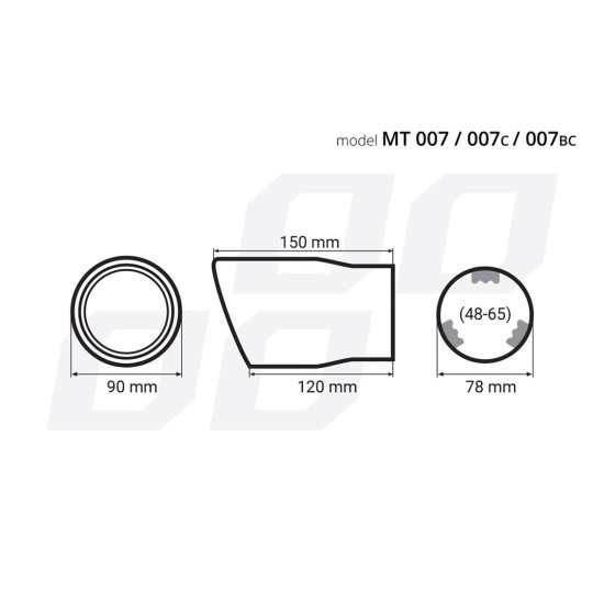 ΑΚΡΟ ΕΞΑΤΜΙΣΗΣ MT-007BLC 48-65mm - ΣΤΡΟΓΓΥΛΟ AMIO – 1 ΤΕΜ.-Amio-02198/AM ΑΚΡΟ ΕΞΑΤΜΙΣΗΣ MT-007BLC 48-65mm - ΣΤΡΟΓΓΥΛΟ AMIO – 1 ΤΕΜ.-Amio-02198/AM