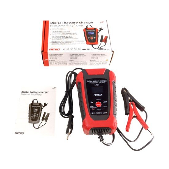 ΦΟΡΤΙΣΤΗΣ ΜΠΑΤΑΡΙΑΣ ΨΗΦΙΑΚΟΣ 6/12V 2/6A  AMiO – 1 ΤΕΜ.-Amio-02403/AM ΦΟΡΤΙΣΤΗΣ ΜΠΑΤΑΡΙΑΣ ΨΗΦΙΑΚΟΣ 6/12V 2/6A  AMiO – 1 ΤΕΜ.-Amio-02403/AM
