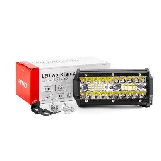 ΠΡΟΒΟΛΕΑΣ ΕΡΓΑΣΙΑΣ WORKING LAMP 40LED 120W 9-36V 3200lm 6000K 170x74x63mm AWL19 AMIO-Amio-02433/AM