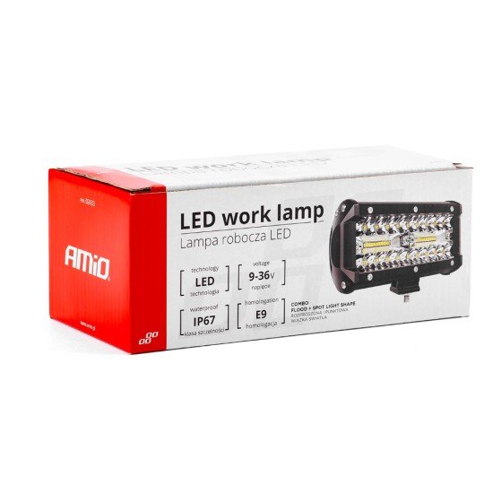 ΠΡΟΒΟΛΕΑΣ ΕΡΓΑΣΙΑΣ WORKING LAMP 40LED 120W 9-36V 3200lm 6000K 170x74x63mm AWL19 AMIO-Amio-02433/AM