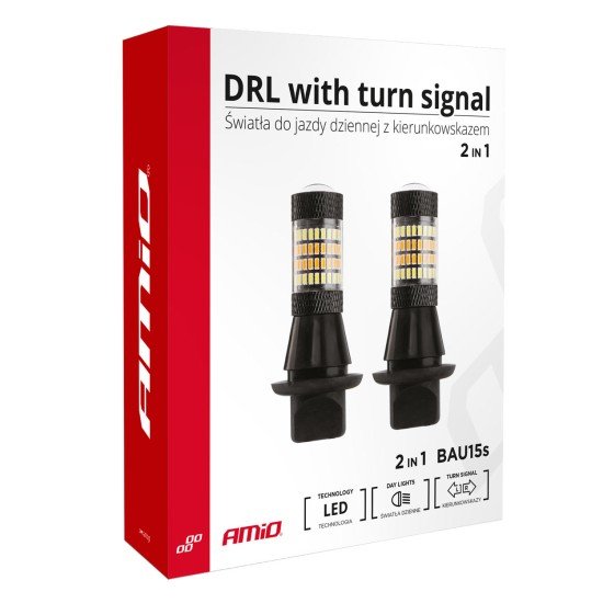 PY21W 12V BAU15s DRL 2 ΣΕ 1 ΛΕΥΚΟ/ΠΟΡΤΟΚΑΛΙ CAN-BUS 2x96 SMD 3014 2ΤΕΜ.-Amio-02451/AM PY21W 12V BAU15s DRL 2 ΣΕ 1 ΛΕΥΚΟ/ΠΟΡΤΟΚΑΛΙ CAN-BUS 2x96 SMD 3014 2ΤΕΜ.-Amio-02451/AM