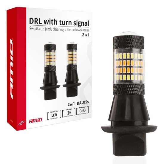 PY21W 12V BAU15s DRL 2 ΣΕ 1 ΛΕΥΚΟ/ΠΟΡΤΟΚΑΛΙ CAN-BUS 2x96 SMD 3014 2ΤΕΜ.-Amio-02451/AM PY21W 12V BAU15s DRL 2 ΣΕ 1 ΛΕΥΚΟ/ΠΟΡΤΟΚΑΛΙ CAN-BUS 2x96 SMD 3014 2ΤΕΜ.-Amio-02451/AM