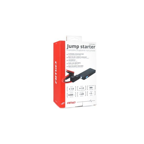 ΕΚΚΙΝΗΤΗΣ ΜΠΑΤΑΡΙΑΣ - STARTER POWERBANK / BOOSTER / STARTER SJ-02 12V  800A ΜΕ ΟΘΟΝΗ LCD ΑΜΙΟ - 1 ΤΕΜ.-Amio-02524/AM ΕΚΚΙΝΗΤΗΣ ΜΠΑΤΑΡΙΑΣ - STARTER POWERBANK / BOOSTER / STARTER SJ-02 12V  800A ΜΕ ΟΘΟΝΗ LCD ΑΜΙΟ - 1 ΤΕΜ.-Amio-02524/AM