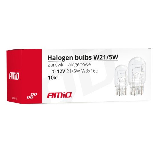 W21/5W (T20) 12V 21/5W W3x16q (ΚΑΡΦΩΤΟ ΑΚΑΛΥΚΟ) ΑΛΟΓΟΝΟΥ AMIO - 10 ΤΕΜ.-Amio-02552/AM W21/5W (T20) 12V 21/5W W3x16q (ΚΑΡΦΩΤΟ ΑΚΑΛΥΚΟ) ΑΛΟΓΟΝΟΥ AMIO - 10 ΤΕΜ.-Amio-02552/AM