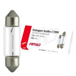 ΛΑΜΠΑΚΙΑ ΠΛΑΦΟΝΙΕΡΑΣ C10W 24V 10W 36mm ΑΛΟΓΟΝΟΥ ΚΟΥΤΙ AMIO - 10 ΤΕΜ.-Amio-02556/AM ΛΑΜΠΑΚΙΑ ΠΛΑΦΟΝΙΕΡΑΣ C10W 24V 10W 36mm ΑΛΟΓΟΝΟΥ ΚΟΥΤΙ AMIO - 10 ΤΕΜ.-Amio-02556/AM