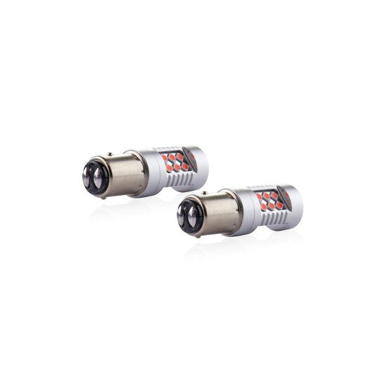 PR21/5W 12/24V 1,3/1,7W 6.000k LED 24xSMD3030 CAN-BUS ΚΟΚΚΙΝΟ 18x56mm 2ΤΕΜ.-Amio-02579/AM PR21/5W 12/24V 1,3/1,7W 6.000k LED 24xSMD3030 CAN-BUS ΚΟΚΚΙΝΟ 18x56mm 2ΤΕΜ.-Amio-02579/AM