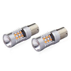 PY21W 12/24V 6.000k 0.54A - 6.48W 800lm LED 24xSMD3030 CAN-BUS ΠΟΡΤΟΚΑΛΙ 18x56mm  AMIO -2 ΤΕΜ.-Amio-02580/AM PY21W 12/24V 6.000k 0.54A - 6.48W 800lm LED 24xSMD3030 CAN-BUS ΠΟΡΤΟΚΑΛΙ 18x56mm  AMIO -2 ΤΕΜ.-Amio-02580/AM