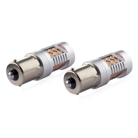 PY21W 12/24V 6.000k 0.54A - 6.48W 800lm LED 24xSMD3030 CAN-BUS ΠΟΡΤΟΚΑΛΙ 18x56mm  AMIO -2 ΤΕΜ.-Amio-02580/AM PY21W 12/24V 6.000k 0.54A - 6.48W 800lm LED 24xSMD3030 CAN-BUS ΠΟΡΤΟΚΑΛΙ 18x56mm  AMIO -2 ΤΕΜ.-Amio-02580/AM