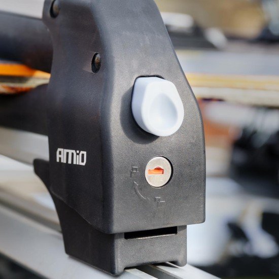 Amio - Βάση Σκι Οροφής SSR-01L από Αλουμίνιο για 6 ζευγάρια Σκι ή 3 σανίδες Snowboard με μήκος 760 mm - 1 Ζευγάρι (02591/AM)-Amio-02591/AM