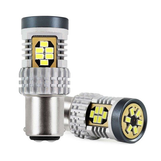 ΛΑΜΠΑΚΙΑ ΔΙΠΟΛΙΚΑ LED ΛΕΥΚΑ CAN-BUS P21/5w BAY15D 12/24V 24xSMD 3020 ΑMiO - 2 TEM.-Amio-02798/AM ΛΑΜΠΑΚΙΑ ΔΙΠΟΛΙΚΑ LED ΛΕΥΚΑ CAN-BUS P21/5w BAY15D 12/24V 24xSMD 3020 ΑMiO - 2 TEM.-Amio-02798/AM