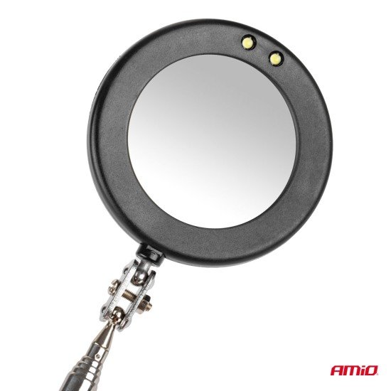 ΚΑΘΡΕΠΤΗΣ ΧΕΙΡΟΣ ΤΗΛΕΣΚΟΠΙΚΟΣ 50mm 28-87cm 360 ΜΟΙΡΕΣ ΜΕ ΦΩΣ LED AMIO - 1 ΤΕΜ.-Amio-02840/AM ΚΑΘΡΕΠΤΗΣ ΧΕΙΡΟΣ ΤΗΛΕΣΚΟΠΙΚΟΣ 50mm 28-87cm 360 ΜΟΙΡΕΣ ΜΕ ΦΩΣ LED AMIO - 1 ΤΕΜ.-Amio-02840/AM