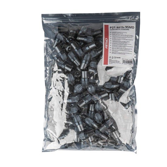 P21W 12V Ba15s 500lm 6.000K 9SMDx2835 LED ΛΕΥΚΟ ΜΟΝΟΠΟΛΙΚΟ ΑΜΙΟ - 100 ΤΕΜ.-Amio-02954/AM P21W 12V Ba15s 500lm 6.000K 9SMDx2835 LED ΛΕΥΚΟ ΜΟΝΟΠΟΛΙΚΟ ΑΜΙΟ - 100 ΤΕΜ.-Amio-02954/AM