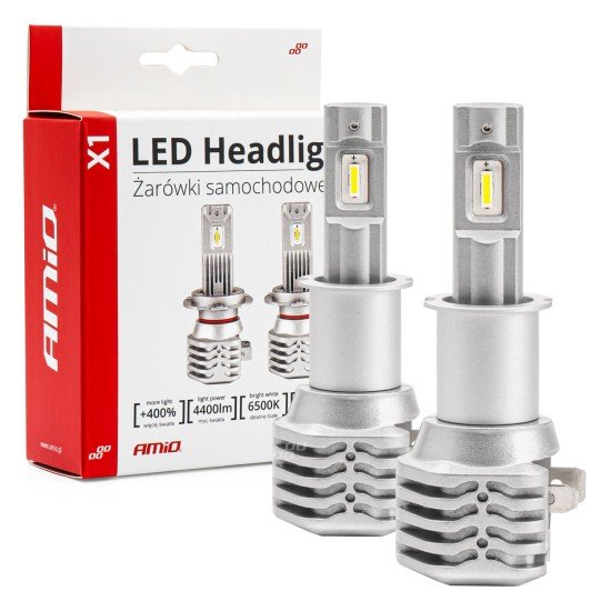 ΛΑΜΠΕΣ LED H3 10-16V 40W 6.500K 4400lm  (ΨΥΚΤΡΑ) X1 AMIO - 2ΤΕΜ.-Amio-02964/AM ΛΑΜΠΕΣ LED H3 10-16V 40W 6.500K 4400lm  (ΨΥΚΤΡΑ) X1 AMIO - 2ΤΕΜ.-Amio-02964/AM