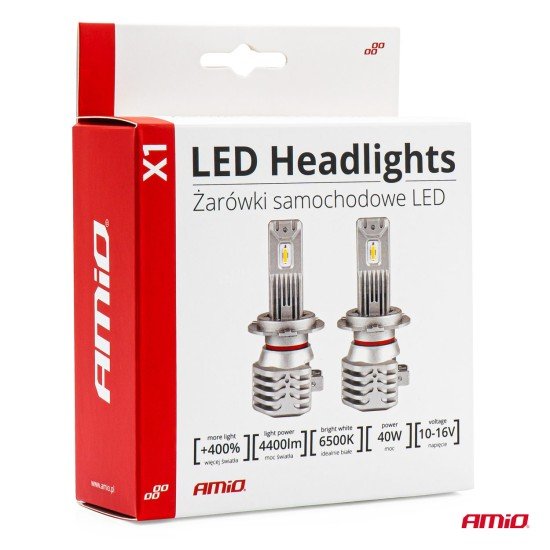 ΛΑΜΠΕΣ LED H3 10-16V 40W 6.500K 4400lm  (ΨΥΚΤΡΑ) X1 AMIO - 2ΤΕΜ.-Amio-02964/AM ΛΑΜΠΕΣ LED H3 10-16V 40W 6.500K 4400lm  (ΨΥΚΤΡΑ) X1 AMIO - 2ΤΕΜ.-Amio-02964/AM
