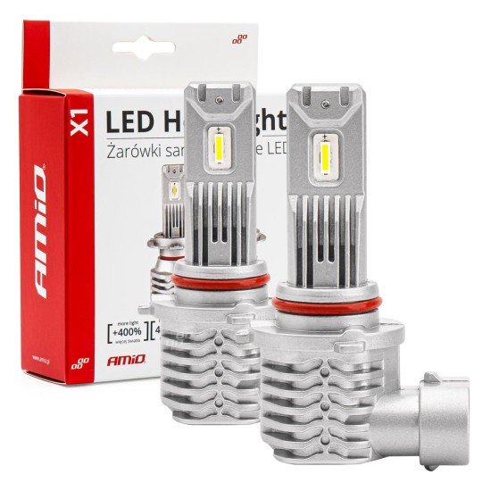 ΛΑΜΠΕΣ LED HΒ3 10-16V 40W 6.500K 4400lm  (ΨΥΚΤΡΑ) X1 SERIES AMIO - 2ΤΕΜ.-Amio-02968/AM ΛΑΜΠΕΣ LED HΒ3 10-16V 40W 6.500K 4400lm  (ΨΥΚΤΡΑ) X1 SERIES AMIO - 2ΤΕΜ.-Amio-02968/AM