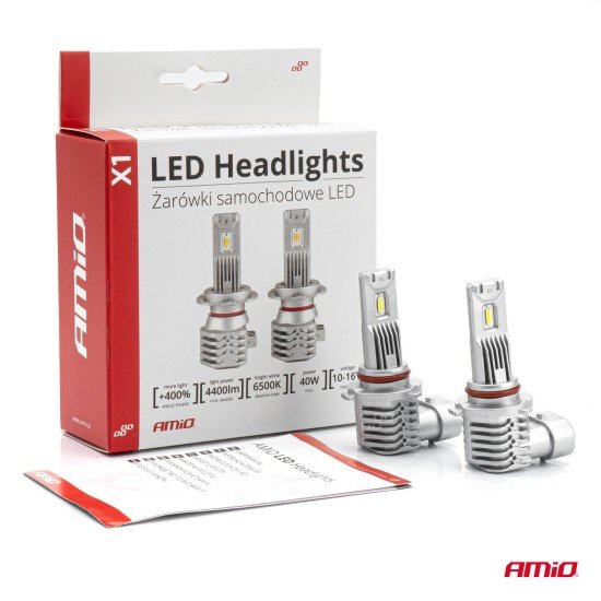 ΛΑΜΠΕΣ LED HΒ3 10-16V 40W 6.500K 4400lm  (ΨΥΚΤΡΑ) X1 SERIES AMIO - 2ΤΕΜ.-Amio-02968/AM ΛΑΜΠΕΣ LED HΒ3 10-16V 40W 6.500K 4400lm  (ΨΥΚΤΡΑ) X1 SERIES AMIO - 2ΤΕΜ.-Amio-02968/AM