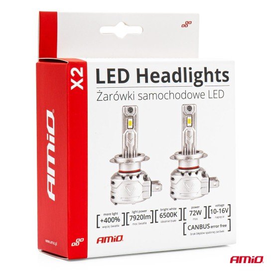 ΛΑΜΠΕΣ LED H8/H9/H11 10-16V 72W 6.500K 7920lm CAN-BUS (ΑΝΕΜΙΣΤΗΡΑΚΙ) X2 SERIES AMIO - 2ΤΕΜ.-Amio-02974/AM ΛΑΜΠΕΣ LED H8/H9/H11 10-16V 72W 6.500K 7920lm CAN-BUS (ΑΝΕΜΙΣΤΗΡΑΚΙ) X2 SERIES AMIO - 2ΤΕΜ.-Amio-02974/AM