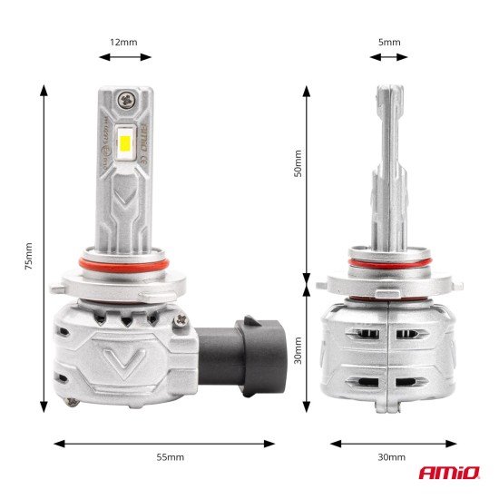 ΛΑΜΠΕΣ LED HΒ3 9005 10-16V 72W 6.500K 7920lm  (ΑΝΕΜΙΣΤΗΡΑΚΙ) X2 SERIES AMIO - 2ΤΕΜ.-Amio-02975/AM ΛΑΜΠΕΣ LED HΒ3 9005 10-16V 72W 6.500K 7920lm  (ΑΝΕΜΙΣΤΗΡΑΚΙ) X2 SERIES AMIO - 2ΤΕΜ.-Amio-02975/AM