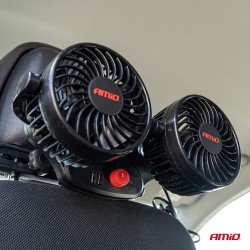ΑΝΕΜΙΣΤΗΡΑΣ ΔΙΠΛΟΣ 12V 2χ4''(10,8cm) ΜΕ ΦΙΣ ΑΝΑΠΤΗΡΑ/2 USB 5V & ΣΤΗΡΙΞΗ ΣΤΟ ΠΡΟΣΚΕΦΑΛΟ ΑMiO - 1 TEM.-Amio-03009/AM ΑΝΕΜΙΣΤΗΡΑΣ ΔΙΠΛΟΣ 12V 2χ4''(10,8cm) ΜΕ ΦΙΣ ΑΝΑΠΤΗΡΑ/2 USB 5V & ΣΤΗΡΙΞΗ ΣΤΟ ΠΡΟΣΚΕΦΑΛΟ ΑMiO - 1 TEM.-Amio-03009/AM