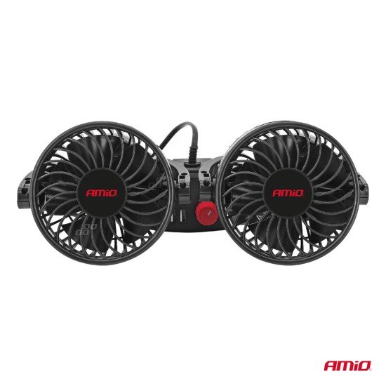 ΑΝΕΜΙΣΤΗΡΑΣ ΔΙΠΛΟΣ 12V 2χ4''(10,8cm) ΜΕ ΦΙΣ ΑΝΑΠΤΗΡΑ/2 USB 5V & ΣΤΗΡΙΞΗ ΣΤΟ ΠΡΟΣΚΕΦΑΛΟ ΑMiO - 1 TEM.-Amio-03009/AM ΑΝΕΜΙΣΤΗΡΑΣ ΔΙΠΛΟΣ 12V 2χ4''(10,8cm) ΜΕ ΦΙΣ ΑΝΑΠΤΗΡΑ/2 USB 5V & ΣΤΗΡΙΞΗ ΣΤΟ ΠΡΟΣΚΕΦΑΛΟ ΑMiO - 1 TEM.-Amio-03009/AM