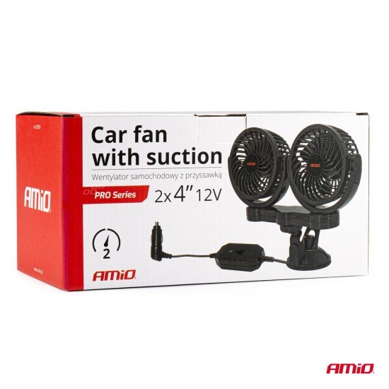 ΑΝΕΜΙΣΤΗΡΑΣ ΔΙΠΛΟΣ 12V 2χ4''(10,8cm) ΜΕ ΦΙΣ ΑΝΑΠΤΗΡΑ/2 ΤΑΧΥΤΗΤΩΝ/ ΜΕ ΒΕΝΤΟΥΖΑ PRO SERIES ΑMiO - 1 TEM.-Amio-03010/AM ΑΝΕΜΙΣΤΗΡΑΣ ΔΙΠΛΟΣ 12V 2χ4''(10,8cm) ΜΕ ΦΙΣ ΑΝΑΠΤΗΡΑ/2 ΤΑΧΥΤΗΤΩΝ/ ΜΕ ΒΕΝΤΟΥΖΑ PRO SERIES ΑMiO - 1 TEM.-Amio-03010/AM