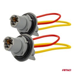 ΦΙΣΑ 12/24V ΓΙΑ ΛΑΜΠΕΣ T15/W5W/W16W  ME ΚΑΛΩΔΙΟ ΑΜΙΟ - 2 ΤΕΜ.-Amio-03049/AM ΦΙΣΑ 12/24V ΓΙΑ ΛΑΜΠΕΣ T15/W5W/W16W  ME ΚΑΛΩΔΙΟ ΑΜΙΟ - 2 ΤΕΜ.-Amio-03049/AM