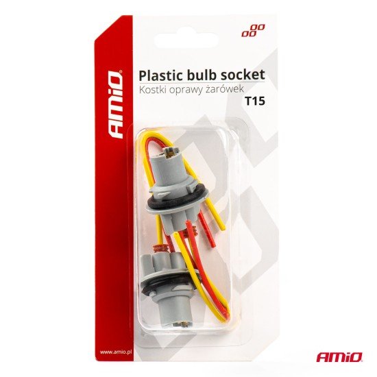 ΦΙΣΑ 12/24V ΓΙΑ ΛΑΜΠΕΣ T15/W5W/W16W  ME ΚΑΛΩΔΙΟ ΑΜΙΟ - 2 ΤΕΜ.-Amio-03049/AM ΦΙΣΑ 12/24V ΓΙΑ ΛΑΜΠΕΣ T15/W5W/W16W  ME ΚΑΛΩΔΙΟ ΑΜΙΟ - 2 ΤΕΜ.-Amio-03049/AM