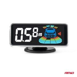 ΣΥΣΤΗΜΑ ΠΑΡΚΑΡΙΣΜΑΤΟΣ 12V ΜΕ 4 ΑΙΣΘΗΤΗΡΕΣ ΣΕ ΑΣΗΜΙ ΧΡΩΜΑ 21,5mm ΜΕ BUZZER (ΗΧΟ) ΚΑΙ ΟΘΟΝΗ LED 3D ΑΜΙΟ - 1 τεμ.-Amio-03187/AM ΣΥΣΤΗΜΑ ΠΑΡΚΑΡΙΣΜΑΤΟΣ 12V ΜΕ 4 ΑΙΣΘΗΤΗΡΕΣ ΣΕ ΑΣΗΜΙ ΧΡΩΜΑ 21,5mm ΜΕ BUZZER (ΗΧΟ) ΚΑΙ ΟΘΟΝΗ LED 3D ΑΜΙΟ - 1 τεμ.-Amio-03187/AM