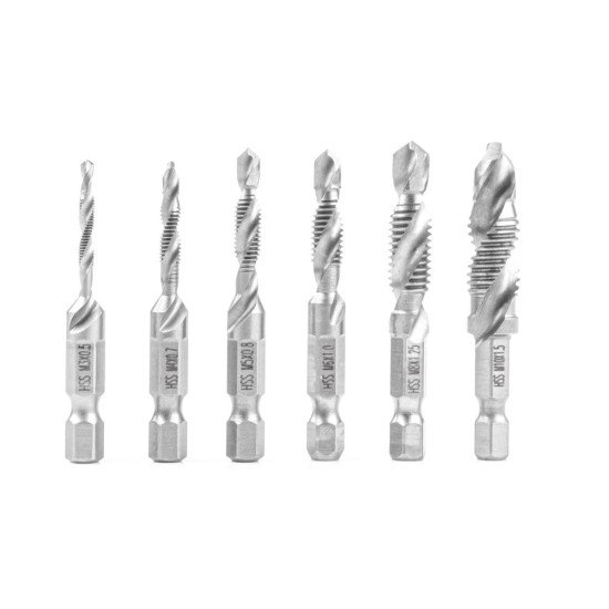 ΤΡΥΠΑΝΙΑ ΣΕΤ ΜΕ ΣΠΕΙΡΩΜΑ M3>M10 ΕΞΑΓΩΝΑ 1/4' (6,35 mm) ΑMiO - 6 TEM.-Amio-03272/AM ΤΡΥΠΑΝΙΑ ΣΕΤ ΜΕ ΣΠΕΙΡΩΜΑ M3>M10 ΕΞΑΓΩΝΑ 1/4' (6,35 mm) ΑMiO - 6 TEM.-Amio-03272/AM