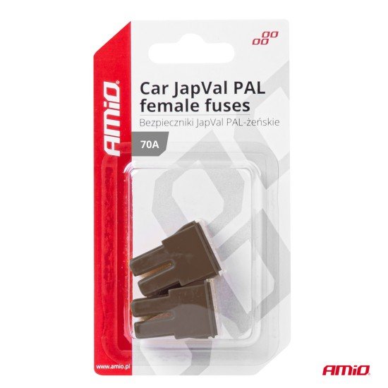 ΑΣΦΑΛΕΙΕΣ JapVal PAL ΘΗΛΥΚΕΣ 70A ΣΕ ΚΑΦΕ ΧΡΩΜΑ AMIO - 2 Τεμ.-Amio-03393/AM ΑΣΦΑΛΕΙΕΣ JapVal PAL ΘΗΛΥΚΕΣ 70A ΣΕ ΚΑΦΕ ΧΡΩΜΑ AMIO - 2 Τεμ.-Amio-03393/AM