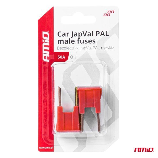 ΑΣΦΑΛΕΙΕΣ JapVal PAL O ΑΡΣΕΝΙΚΕΣ 50A ΣΕ ΚΟΚΚΙΝΟ ΧΡΩΜΑ AMIO - 2 Τεμ.-Amio-03399/AM ΑΣΦΑΛΕΙΕΣ JapVal PAL O ΑΡΣΕΝΙΚΕΣ 50A ΣΕ ΚΟΚΚΙΝΟ ΧΡΩΜΑ AMIO - 2 Τεμ.-Amio-03399/AM