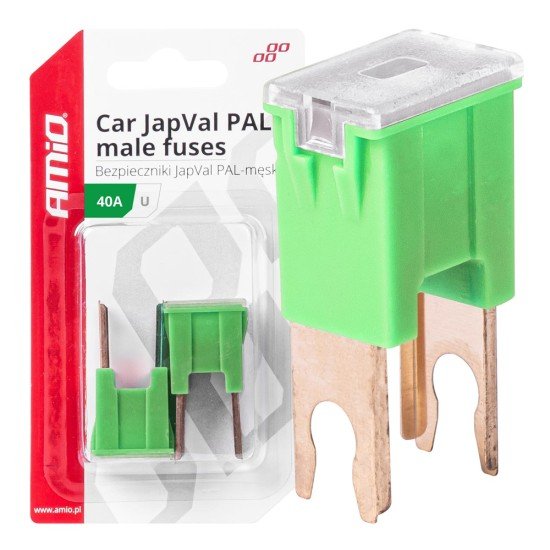 ΑΣΦΑΛΕΙΕΣ JapVal PAL U ΑΡΣΕΝΙΚΕΣ 40A ΣΕ ΠΡΑΣΙΝΟ ΧΡΩΜΑ AMIO - 2 Τεμ.-Amio-03407/AM ΑΣΦΑΛΕΙΕΣ JapVal PAL U ΑΡΣΕΝΙΚΕΣ 40A ΣΕ ΠΡΑΣΙΝΟ ΧΡΩΜΑ AMIO - 2 Τεμ.-Amio-03407/AM