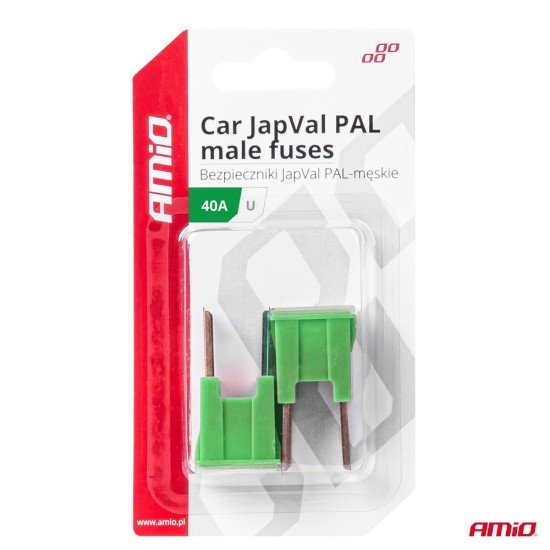 ΑΣΦΑΛΕΙΕΣ JapVal PAL U ΑΡΣΕΝΙΚΕΣ 40A ΣΕ ΠΡΑΣΙΝΟ ΧΡΩΜΑ AMIO - 2 Τεμ.-Amio-03407/AM ΑΣΦΑΛΕΙΕΣ JapVal PAL U ΑΡΣΕΝΙΚΕΣ 40A ΣΕ ΠΡΑΣΙΝΟ ΧΡΩΜΑ AMIO - 2 Τεμ.-Amio-03407/AM