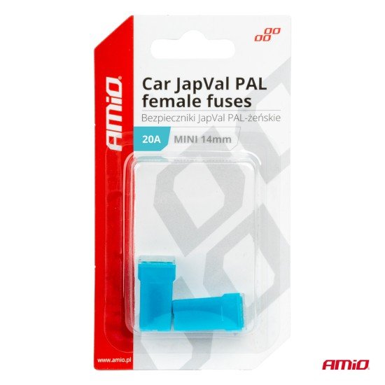 ΑΣΦΑΛΕΙΕΣ JapVal PAL ΜΙΝΙ 14mm ΘΗΛΥΚΕΣ 20A ΣΕ ΓΑΛΑΖΙΟ ΧΡΩΜΑ AMIO - 2 Τεμ.-Amio-03435/AM ΑΣΦΑΛΕΙΕΣ JapVal PAL ΜΙΝΙ 14mm ΘΗΛΥΚΕΣ 20A ΣΕ ΓΑΛΑΖΙΟ ΧΡΩΜΑ AMIO - 2 Τεμ.-Amio-03435/AM