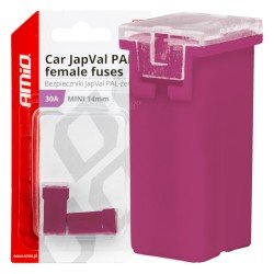 ΑΣΦΑΛΕΙΕΣ JapVal PAL ΜΙΝΙ 14mm ΘΗΛΥΚΕΣ 30A ΣΕ ΜΩΒ ΧΡΩΜΑ AMIO - 2 Τεμ.-Amio-03437/AM ΑΣΦΑΛΕΙΕΣ JapVal PAL ΜΙΝΙ 14mm ΘΗΛΥΚΕΣ 30A ΣΕ ΜΩΒ ΧΡΩΜΑ AMIO - 2 Τεμ.-Amio-03437/AM