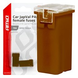 ΑΣΦΑΛΕΙΕΣ JapVal PAL ΜΙΝΙ 14mm ΘΗΛΥΚΕΣ 70A ΣΕ ΚΑΦΕ ΧΡΩΜΑ AMIO - 2 Τεμ.-Amio-03441/AM ΑΣΦΑΛΕΙΕΣ JapVal PAL ΜΙΝΙ 14mm ΘΗΛΥΚΕΣ 70A ΣΕ ΚΑΦΕ ΧΡΩΜΑ AMIO - 2 Τεμ.-Amio-03441/AM